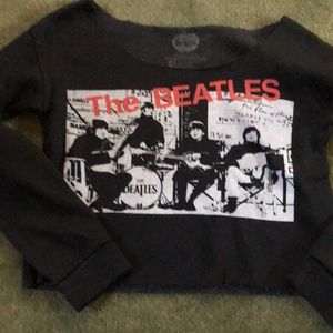 Crop Beatles sweatshirt